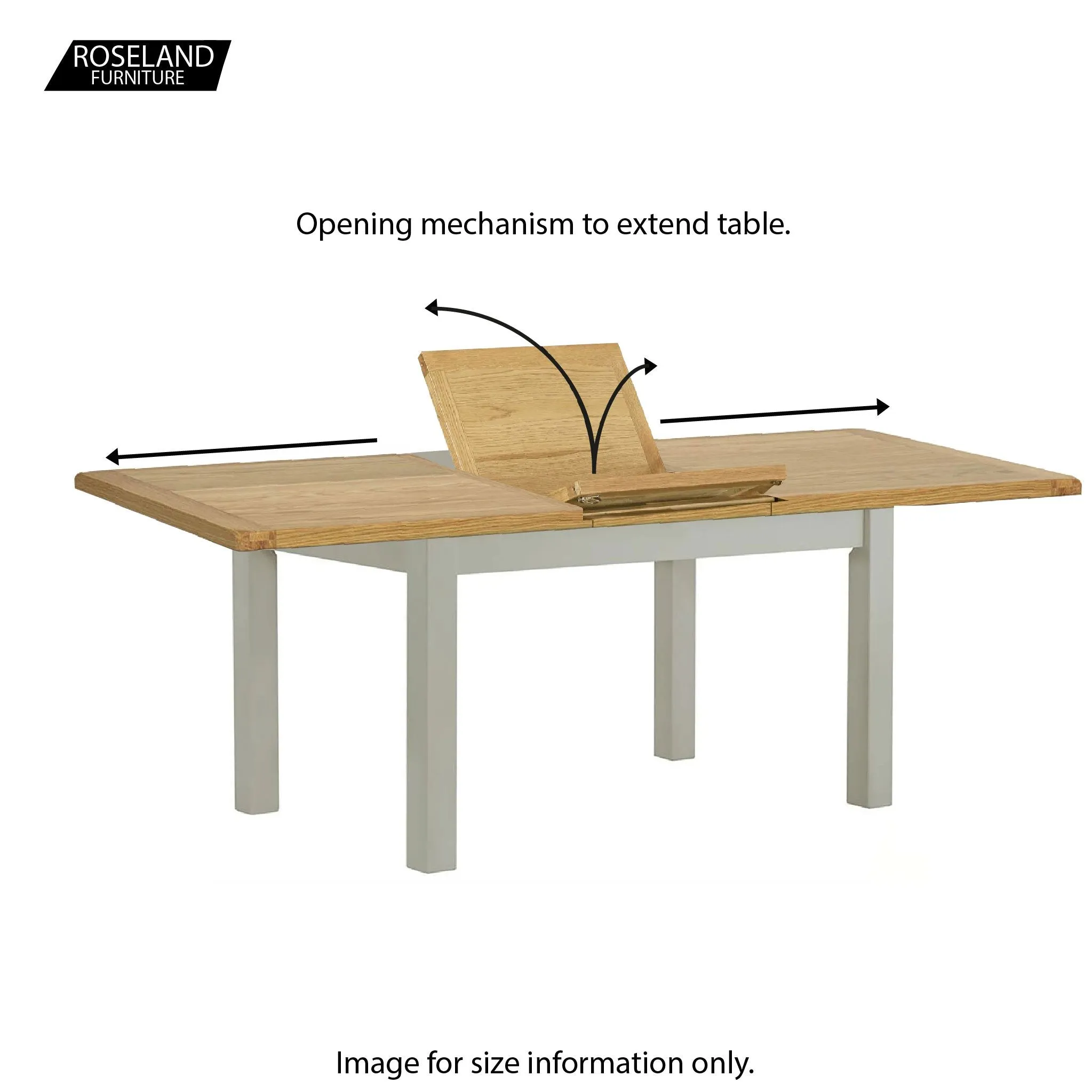 Padstow Grey 140-180cm Extending Table