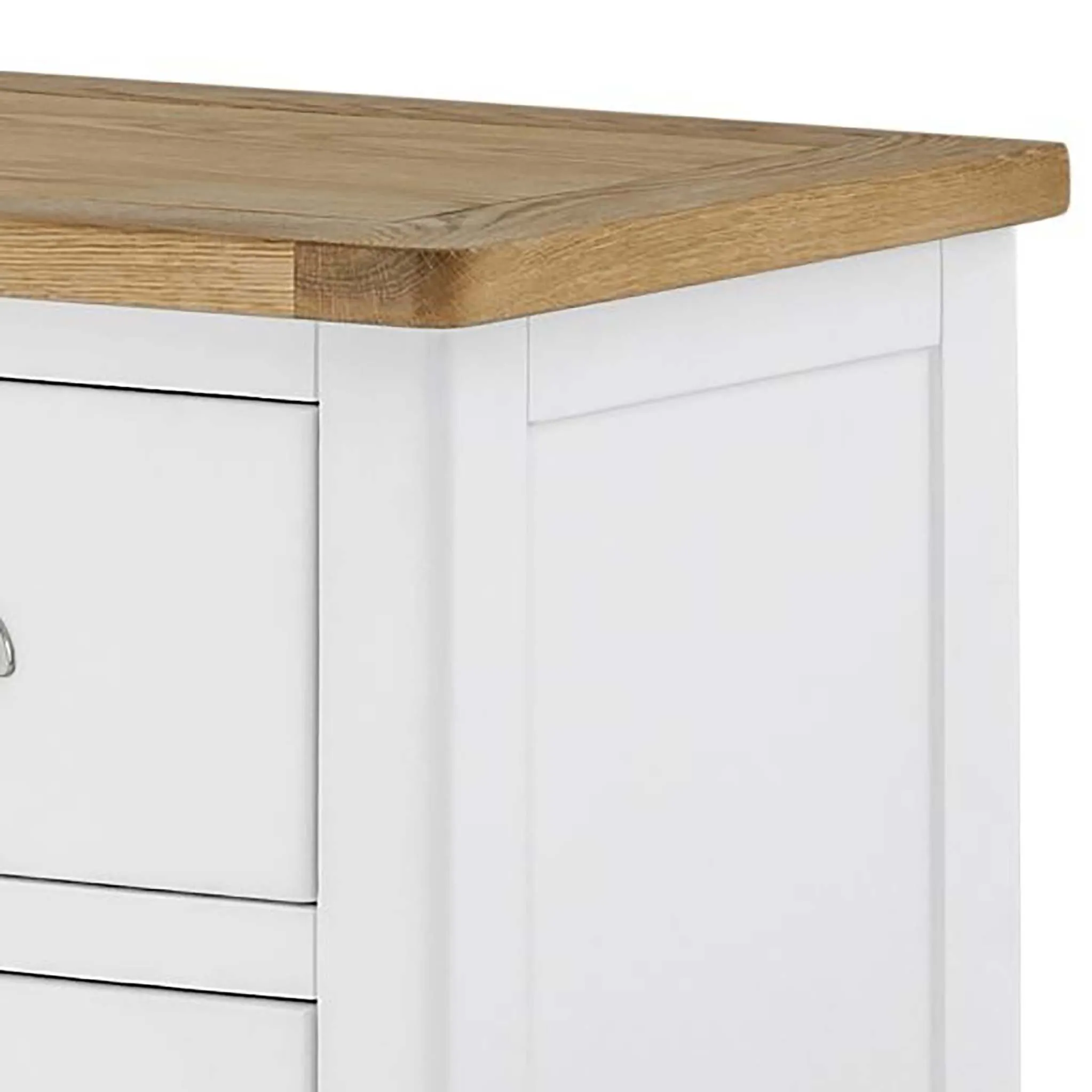 Padstow White 2 over 4 Drawer Chest