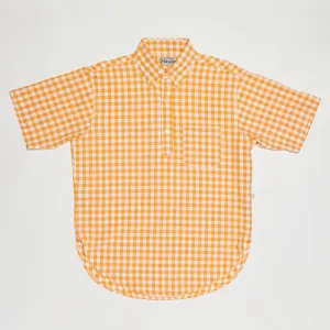 Pull-over Button-down Shirt (Orange)