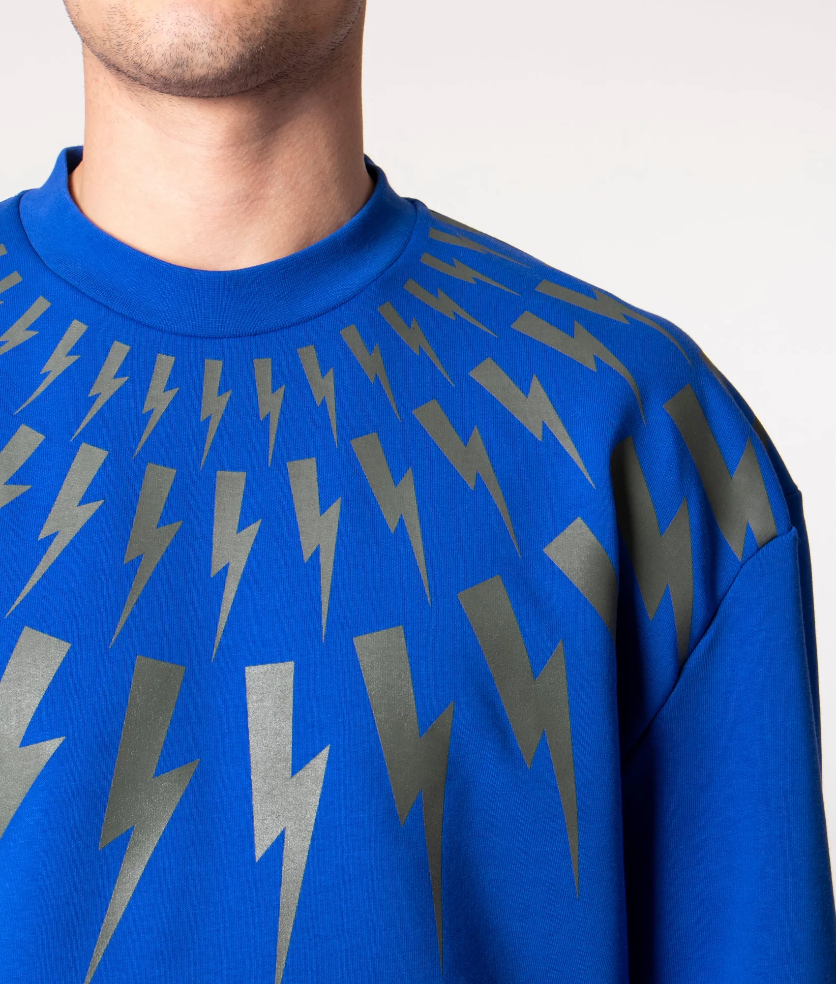 Relaxed Fit Fair Isle Thunderbolt Sweatshirt