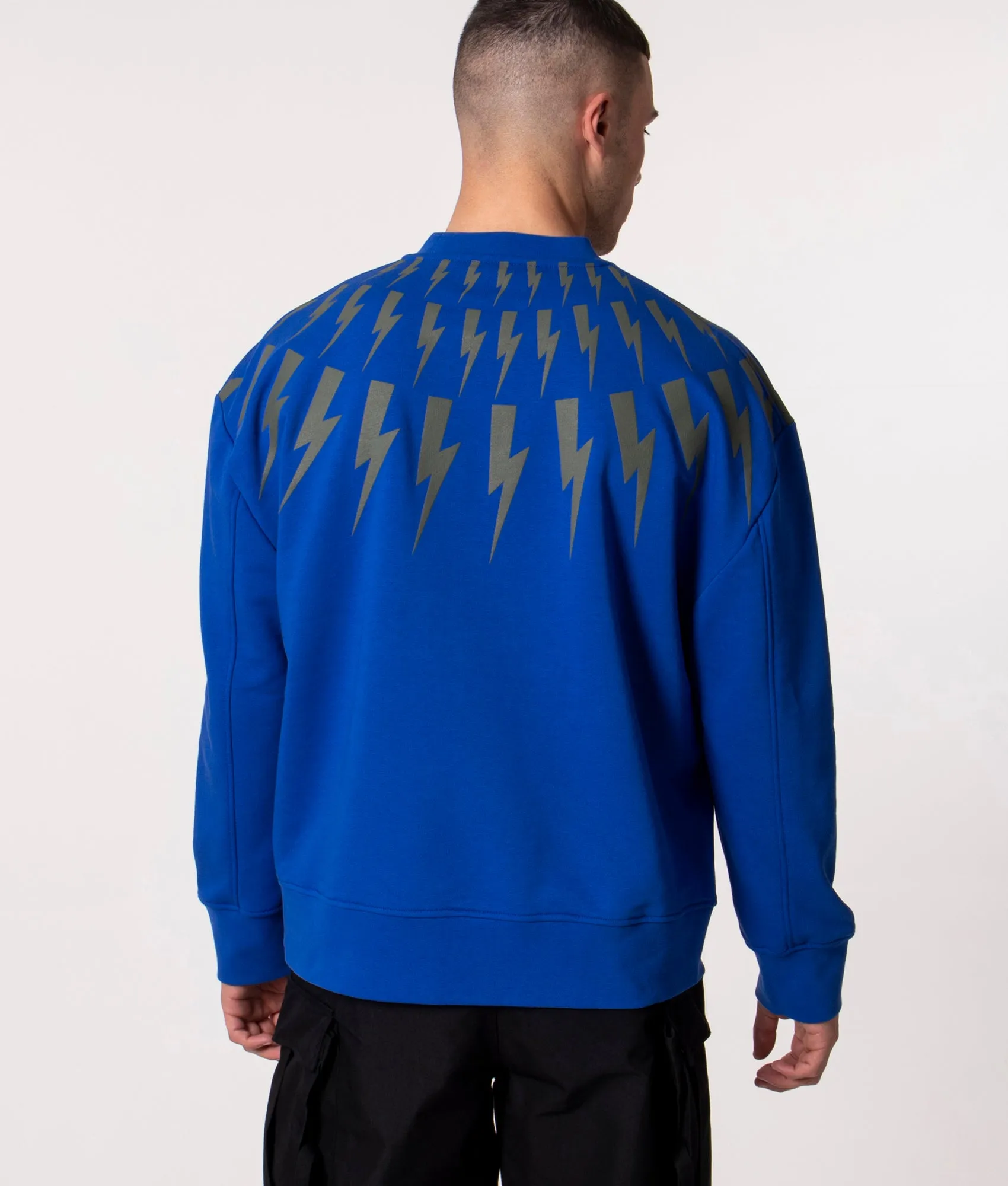 Relaxed Fit Fair Isle Thunderbolt Sweatshirt