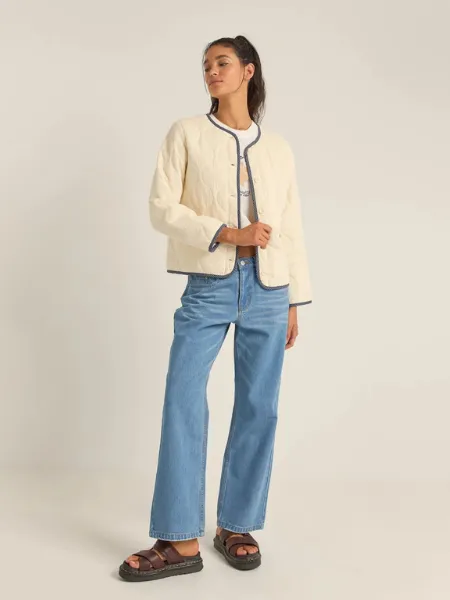 RHYTHM WOMEN'S CHECK QUILTED JACKET