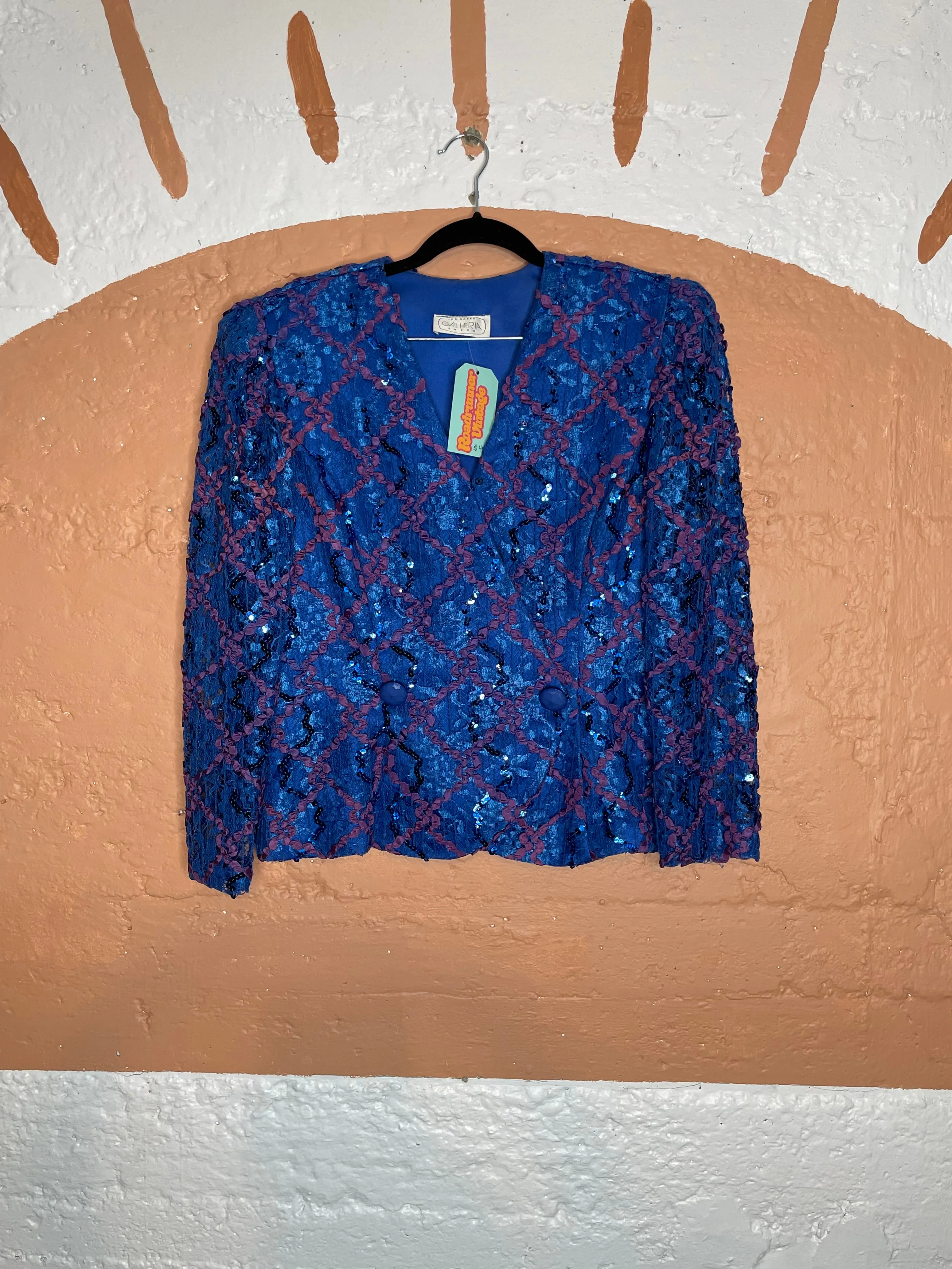 (RR1338A) 80's Sequin Blouse