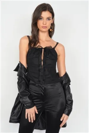 SALE....Bustier Corset Sheer Cami Strap Chic Top