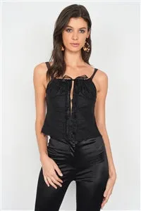 SALE....Bustier Corset Sheer Cami Strap Chic Top