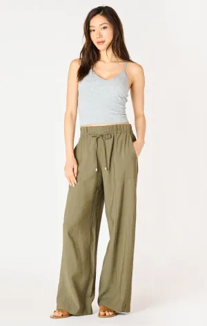 THE ALICE  BELTED WIDE FLOWY PANT 2522713