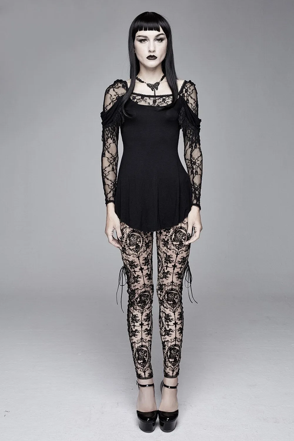 The Lace Cameo Leggings