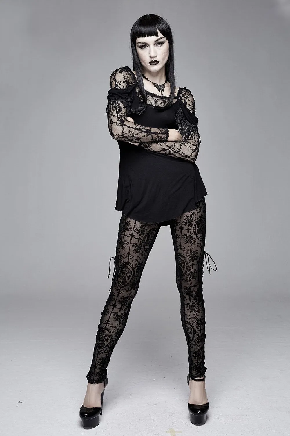 The Lace Cameo Leggings