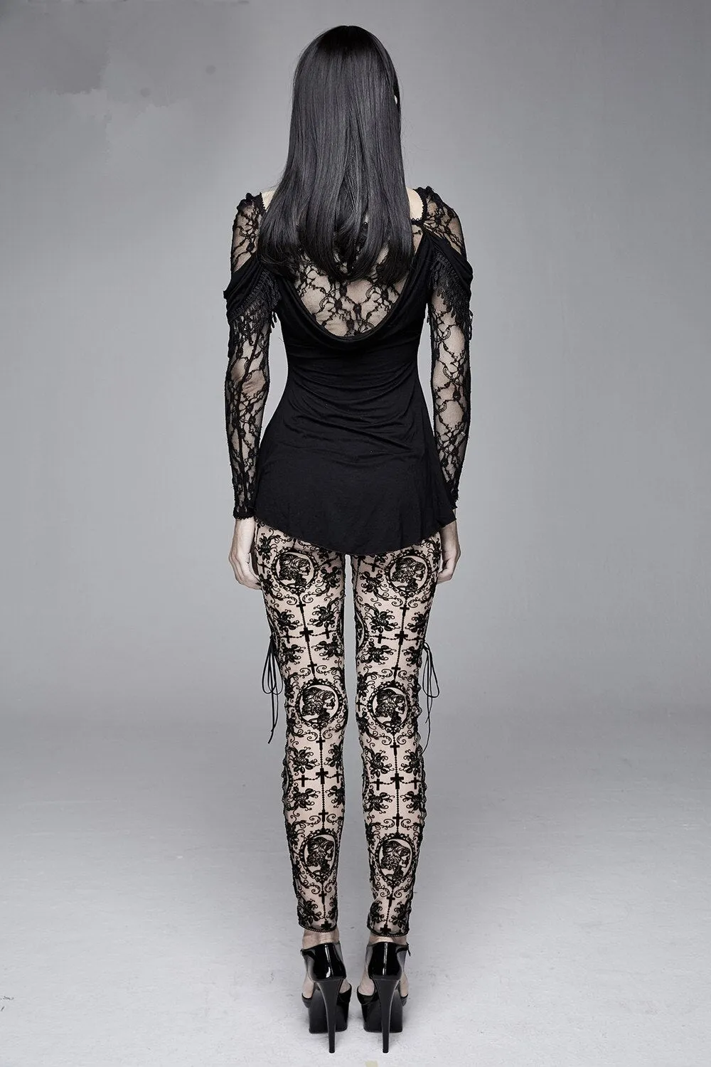 The Lace Cameo Leggings