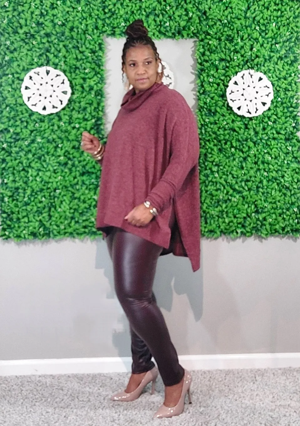 Toya Set Dark Burgundy