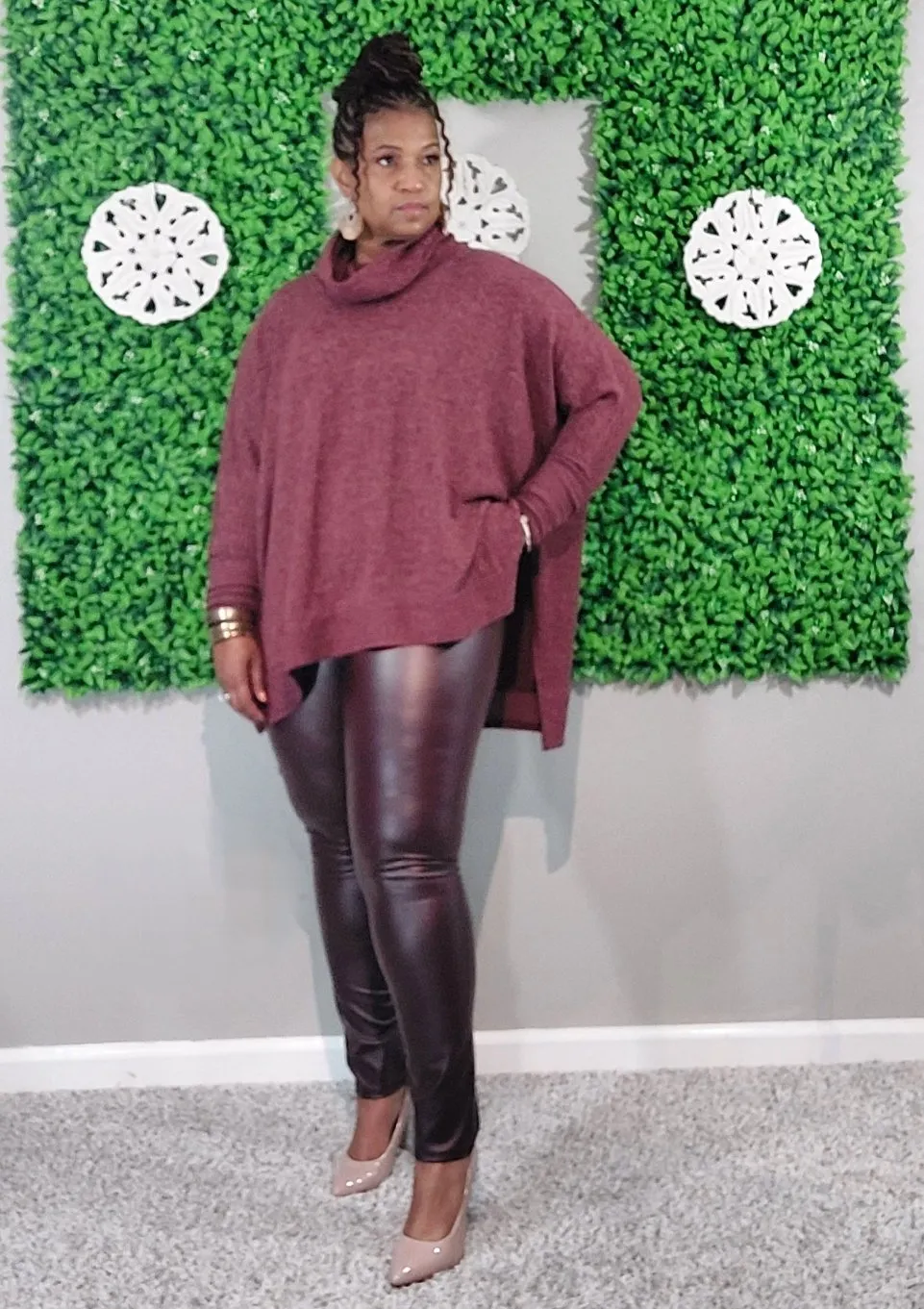 Toya Set Dark Burgundy