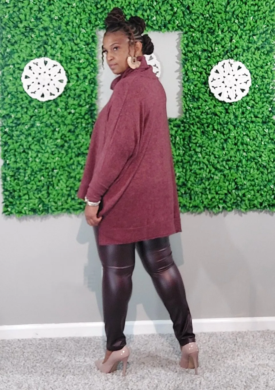 Toya Set Dark Burgundy