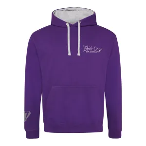 Unisex Contrast Hoodie - Purple