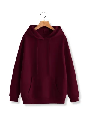 Unisex French Terry Hoodies - Maroon