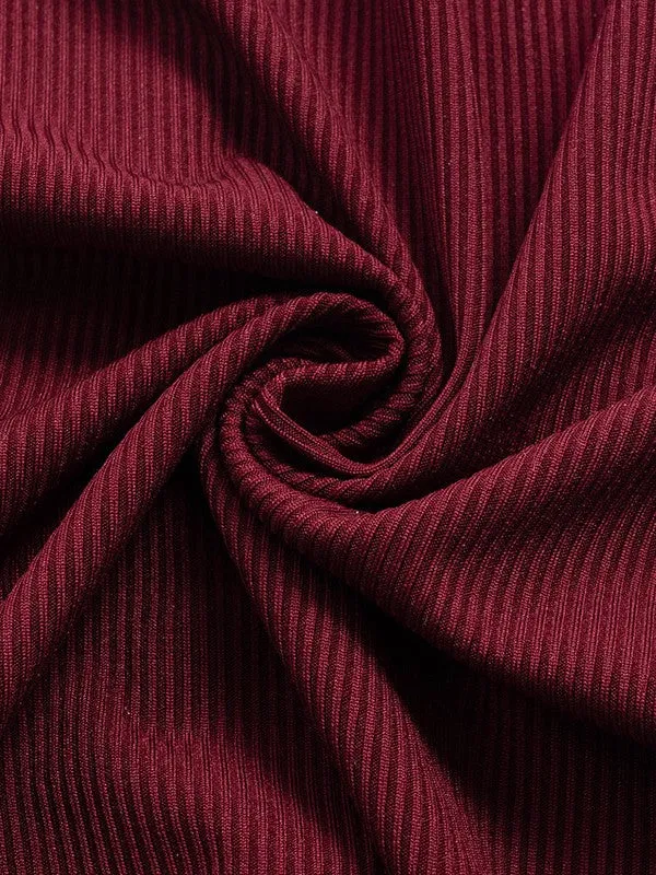 Women’s Sexy Sleeveless Racer Back Tank Wine Red Tops Halter Neck Crop Tops by Kaja Clothing - Mag Top