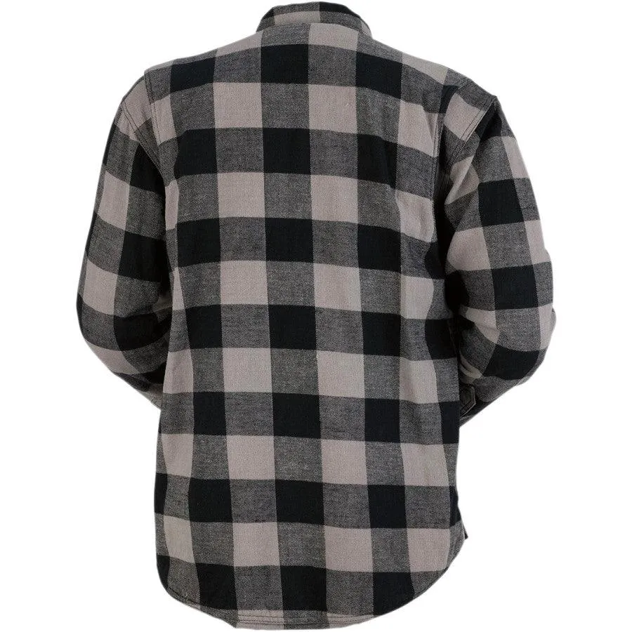 Z1R Duke Flannel Shirt - Gray/Black