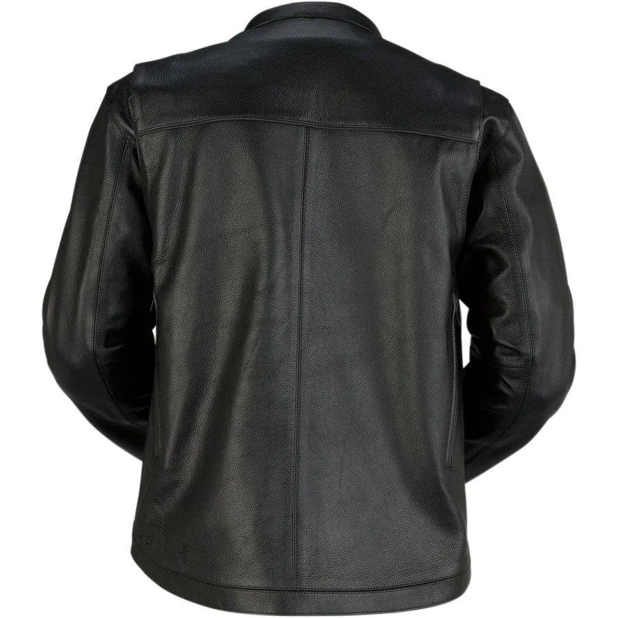Z1R Munition Leather Jacket - Black